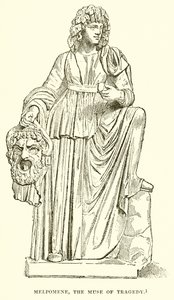 Melpomene, de Muze van Tragedie door English School
