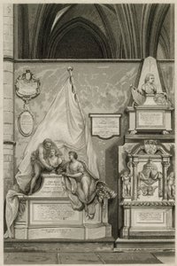 Gedenktekens en standbeelden in Westminster Abbey, Londen door English School