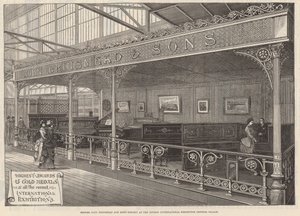 Tentoonstelling van John Brinsmead en Zonen bij de London International Exhibition, Crystal Palace