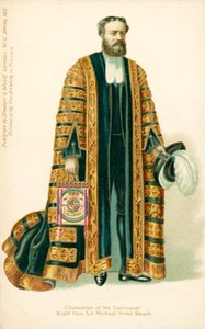 Michael Edward Hicks Beach, minister van Financiën door English School