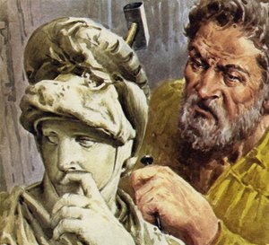 Michelangelo werkte aan een kapel die de graven van de Medici-familie zou bevatten