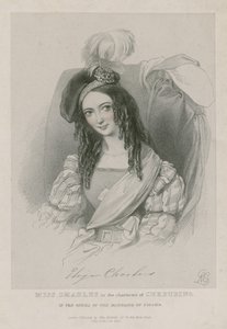 Miss Charles in de rol van Cherubino in de opera De bruiloft van Figaro door English School