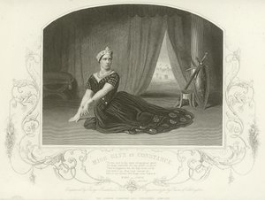 Mevrouw Glyn als Constance, Koning Jan, Act III, scène I door English School