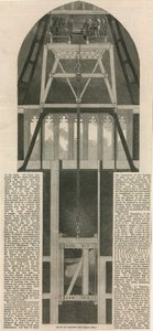 Manier van het ophijsen van de grote klok in de klokkentoren