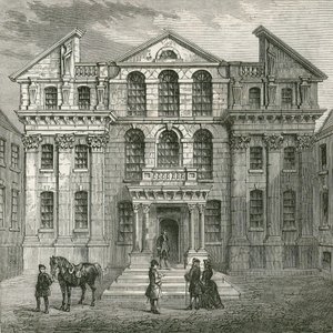 Monmouth House, Soho Square door English School