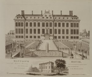 Montague House, nu het British Museum, 1813