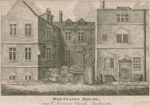 Monteagle House, nabij St Saviours Church, Southwark, Londen door English School