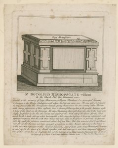 Monument op het kerkhof van St Botolphs, Bishopsgate door English School