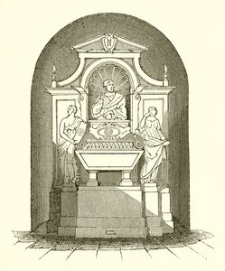 Monument van Galileo in de kerk van Santa Croce in Florence door English School