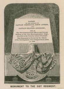 Monument voor het 31e (Huntingdonshire) Regiment, St Marys Kerk, Huntingdon