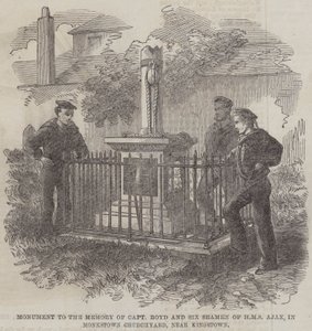 Monument ter Nagedachtenis aan Kapitein Boyd en Zes Zeelieden van HMS Ajax, in Monkstown Kerkhof, nabij Kingstown door English School