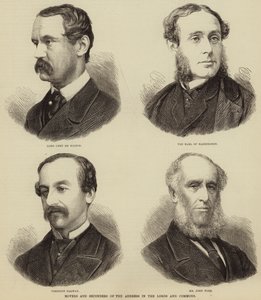 Voorstellers en ondersteuners van het adres in de Lords en Commons