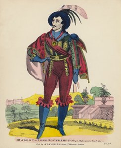 De heer Abbot als Lord Southampton, in Shakespeares vroege dagen door English School