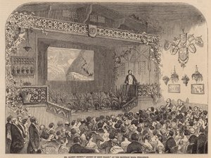 Mr Albert Smiths beklimming van Mont Blanc lezing in de Egyptian Hall