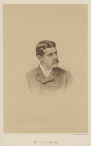 De heer C B E Wright (litho) door English School