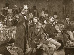 De heer Disraeli vertelt het Lagerhuis zijn verhaal over 