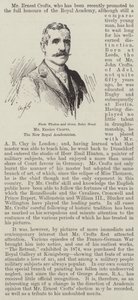 De heer Ernest Crofts, de nieuwe Royal Academician (gravure) door English School