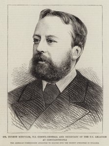 De heer Eugene Schuyler, Amerikaans consul-generaal en secretaris van de Amerikaanse legatie in Constantinopel door English School