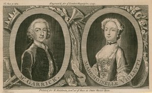 De heer Garrick en Mademoiselle Violetti (Eva Marie Veigel)
