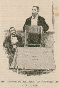 Mr. George Du Maurier, van Punch, als een spreker