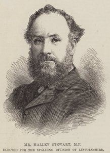 Mr Halley Stewart, MP, gekozen voor de Spalding Divisie van Lincolnshire