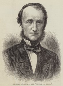 Mr John Lemoinne, van de "Journal des Debats" (gravure) door English School