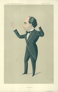 Mr Landon Ronald, Guildhall Music, 13 december 1913, Vanity Fair cartoon door English School