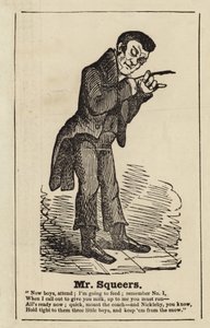 Mr. Squeers uit Nicholas Nickleby door English School