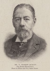 Mr T Graham Jackson (gravure) door English School