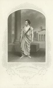 Meneer Vandenhoff als Coriolanus, Coriolanus, Act II, scène III