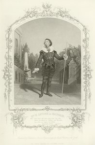 Meneer W Davidge als Malvolio, Driekoningenavond, Act III, scène iv