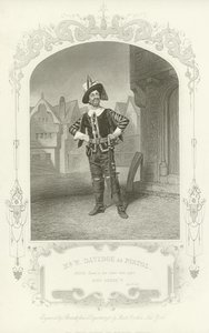 Meneer W Davidge als Pistol, Koning Hendrik V, Act II, scène I