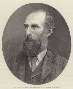 Mr W Spottiswoode, FRS, voorzitter van de British Association (gravure) door English School
