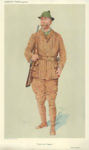 Mr Walter Winans, Sporen en triggers, 9 juni 1909, Vanity Fair cartoon door English School
