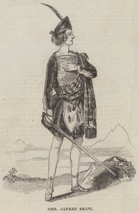 Mevrouw Alfred Shaw (gravure) door English School
