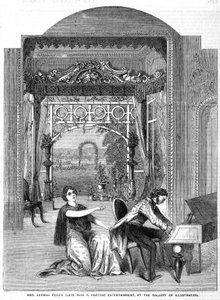 Mrs German Reeds (voorheen Miss P Horton) entertainment, in de Gallery of Illustration door English School