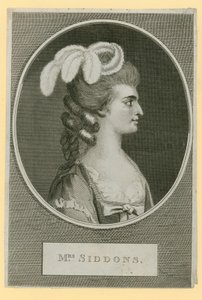 Mevrouw Sarah Siddons, actrice