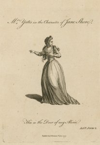 Mevrouw Yates in de rol van Jane Shore door English School