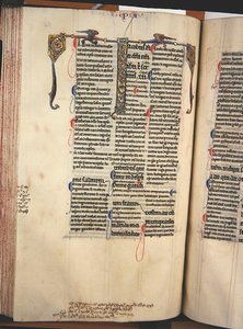 Ms.27, f.84v: Pagina uit een geannoteerde kopie van het Nieuwe Testament