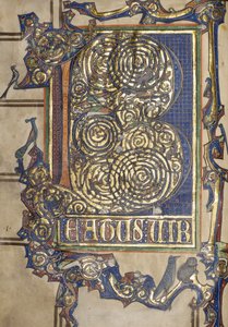 Ms. New Coll 358, frontispice, Psalter, St. Alban