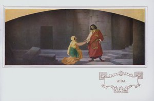 Muurschilderingen in Peter Robinson restaurant: Aida door English School