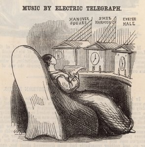 Muziek door elektrische telegraaf
