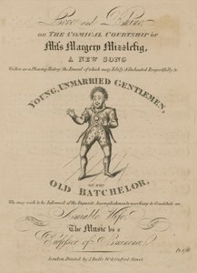Muzikale partituur voor Liefde en Neushoorn, of De Komische Hofmakerij van Juffrouw Margery Mizzlefig