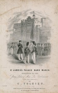 Muzikale partituur voor St Jamess Palace Band March