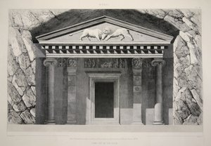 Myra - Graf uitgehouwen in de rots, uit De Belangrijkste Ruïnes van Klein-Azië, pub. 1863 (litho) door English School