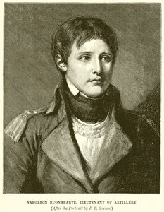 Napoleon Buonaparte, Luitenant van de Artillerie door English School