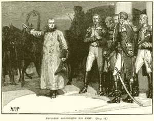 Napoleon verlaat zijn leger door English School