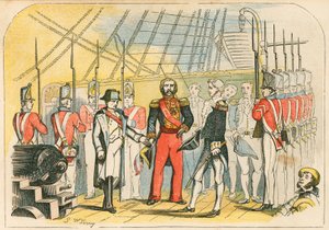Napoleon geeft zich over aan de Engelsen
