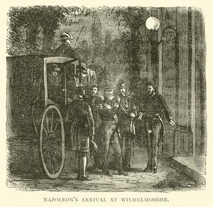 Aankomst van Napoleon in Wilhelmshohe, september 1870 door English School