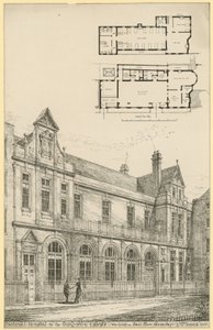 Nationaal Ziekenhuis voor Verlamden en Epileptici: nieuwe vleugel in Powis Place, Bloomsbury door English School